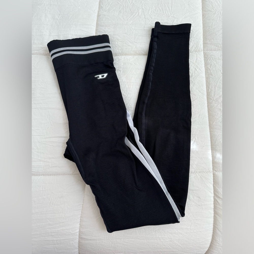 Diesel Ribbed Sports Leggings - Picture 5 of 10